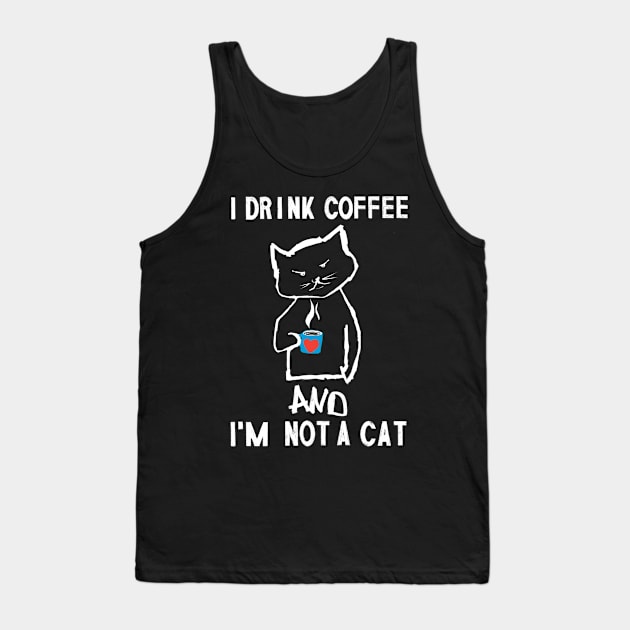 Cats and coffee cat lover coffee lover Tank Top by Tom´s TeeStore